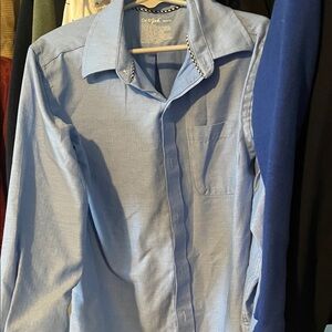 Cat & Jack Light Blue Casual Button Down Shirt